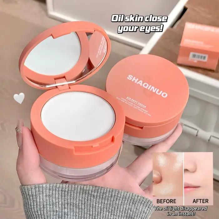 SHAQINUO Poudre légère et transparente à double effet Touches compactes