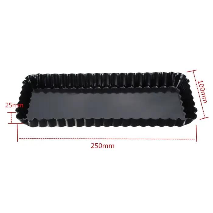 Moule à tarte cannelé pour cuisson, outil de quiche antiadhésif parfait, modèle rectangulaire, ustensiles de cuisson, plats, casseroles à gâteaux, plaque de cuisson