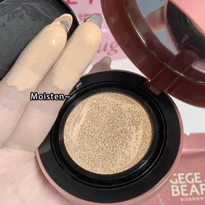 Fond de Teint Hydratant Correcteur Crème Compacte Air Cushion Waterproof Éclaircissant Haute Couvrance Base Maquillage Coréen Cosmétiques
