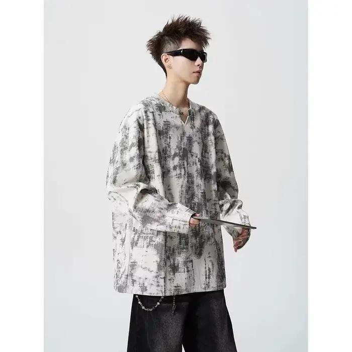 Chemise de base pour homme à col en V, nouvelle collection Printemps 2026, design tendance, polyvalente et chaude