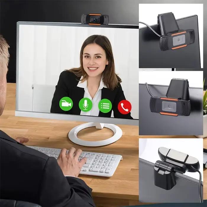 Mini Webcam 480/720/1080P HD USB caméra Web avec Microphone pour ordinateur de bureau Gamer Webcast appel vidéo conférence travail