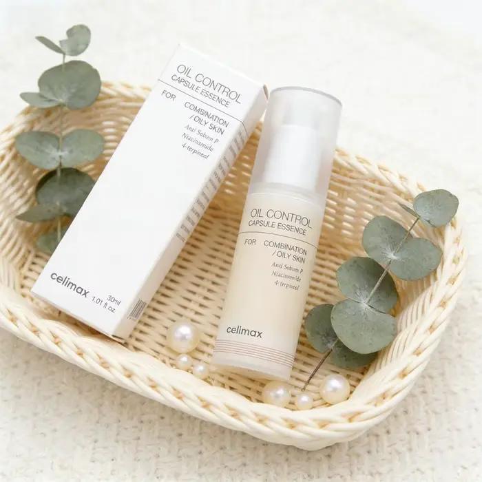Sérum Visage Anti-Sébum Celimax 30ml à la Niacinamide et au 4-terpineol pour Peaux Mixtes à Grasses – Essence Capsule Contrôle du Sébum et Éclaircissante