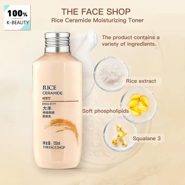 THE FACE SHOP Émulsion au Riz et Céramide 150ml