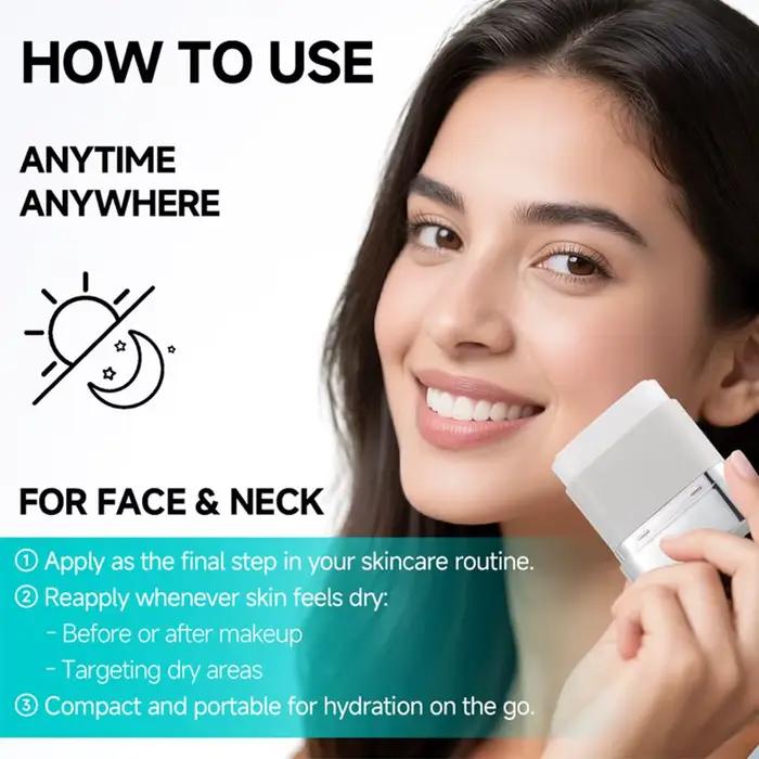 Baume en stick PDRN hydratant et illuminateur pour le visage