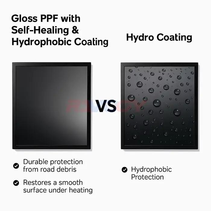 Kit PPF avant prédécoupé noir mat brillant pour DEEPAL S05 Base 2025, Film de Protection de peinture