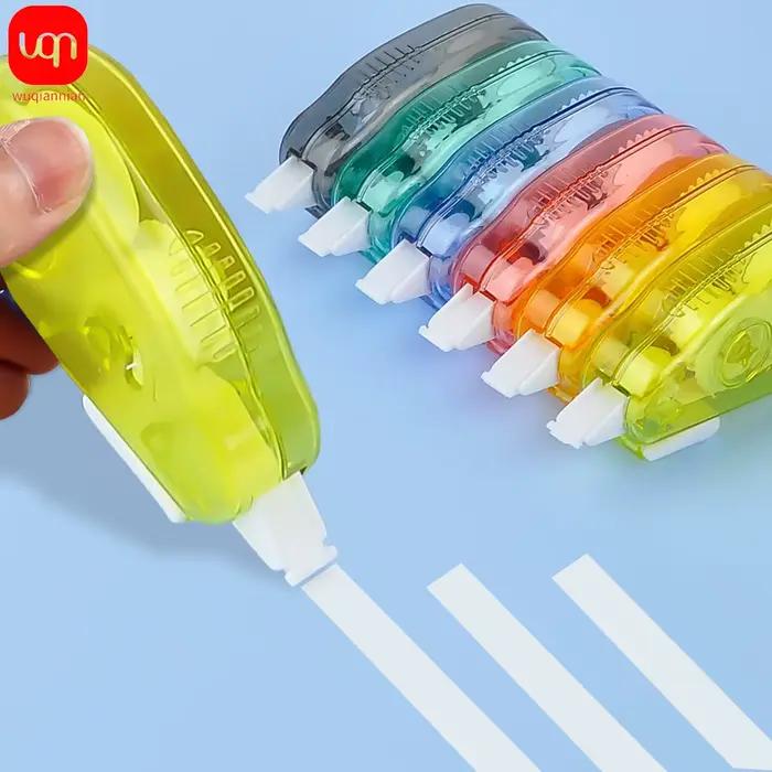 Gomme correctrice de Type stylo, 6 pièces, pour étudiant, accessoire d'écriture, bande blanche pratique, fournitures de bureau portables