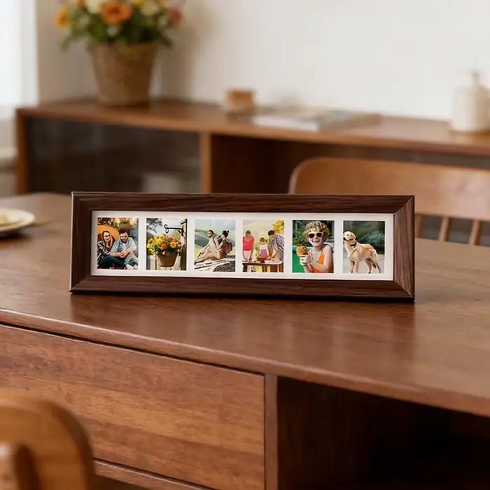 Cadre photo de 3 pouces, cadre d'affichage pour 6 photos, style rétro minimaliste, décoration d'intérieur, ornement pour souvenirs, photos de récompenses