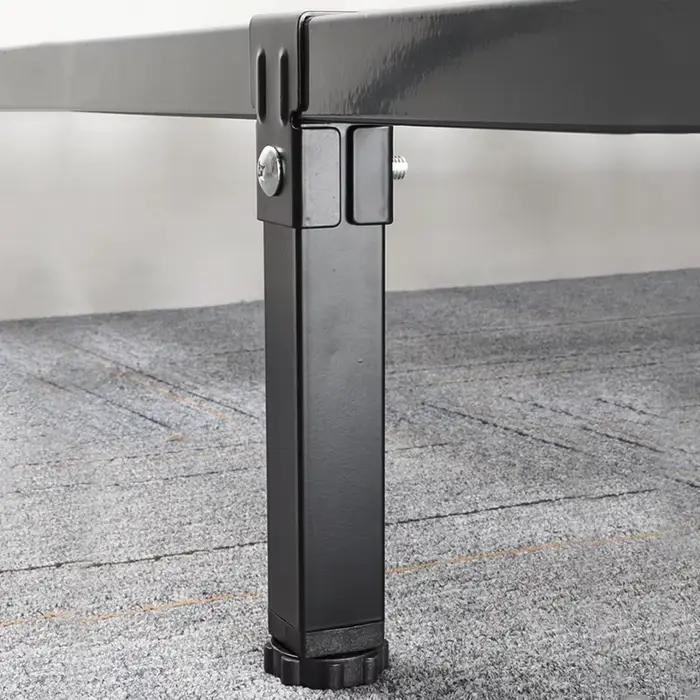 Colonne de support de pied de lit à cadre nervuré, 3 × 3cm, pied de serrage, support latéral de lit, meubles réglables renforcés, fond de lit muet