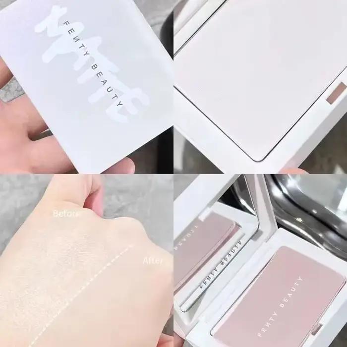 FentyBeauty impeccable Ultra fin doux Focus maquillage réglage miel poudre maquillage tenant poudre contrôle de l'huile grande poudre pressée blanche