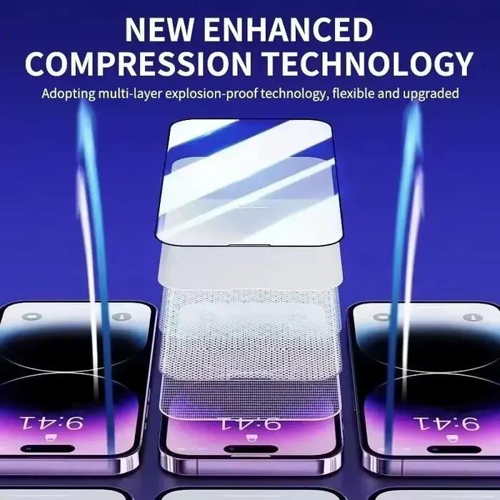 1-5 Pièces Protections d'écran en verre trempé HD avec revêtement oléophobe pour iPhone 17 Pro Max 18 16e Air 16 15 14 13 12 11 XR XS 7 8 Plus