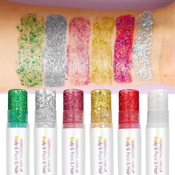 Paillettes pour le corps et le visage brillance longue durée maquillage fêtes Noël occasions spéciales