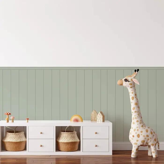 Panneau mural vert clair, papier peint mural inférieur pour chambre d'enfant, papiers peints à décoller et à coller, auto-adhésif, 50cm ** 112cm