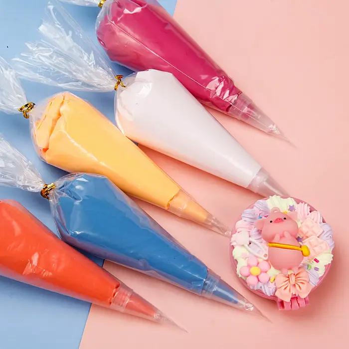 Gel de simulation de colle irrigation fouettée multicolore, résine bricolage, fausse crème fouettée, coquille mobile faite à la main, décor irrigation, 100g