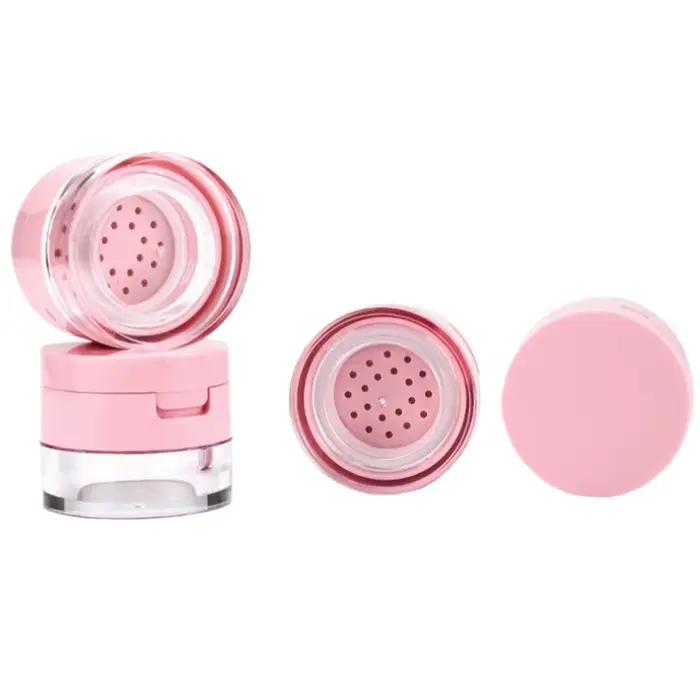 1 pièce Boîte à poudre portable 3g/5g vide avec tamis et miroir