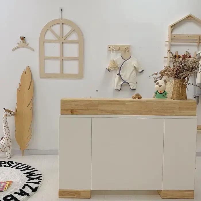 Maison tenture murale chambre fond chambre décor bois cintre pendentif fenêtre en forme pendentif Alphabet mur cintre bois artisanat