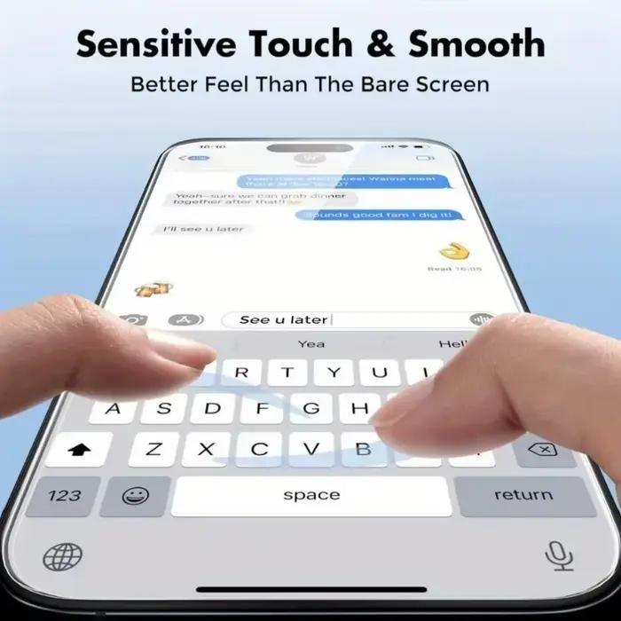 Protections d'écran HD sans poussière, installation facile, pour iPhone 18 Pro Max, 17 Pro Max, 16 Pro, 15, 14, 13, 12, 11, XR, X, Air, verre trempé