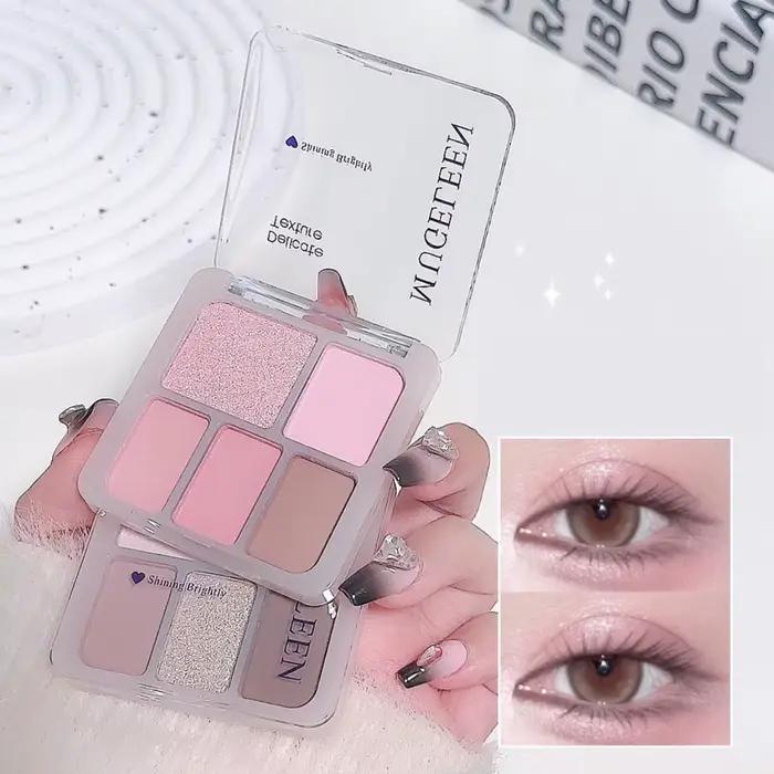 Palette de fards à paupières punk smokey 5 couleurs argenté noir mat scintillant nu pour femmes occasions spéciales halloween cosmétiques résistants à l'eau