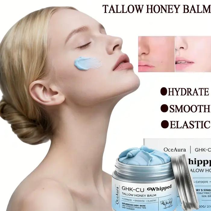 Baume bleu hydratant visage et corps enrichi de peptides de cuivre GHK-Cu et suif de bœuf pour peaux sèches et sensibles occasions quotidiennes et cadeaux spéciaux