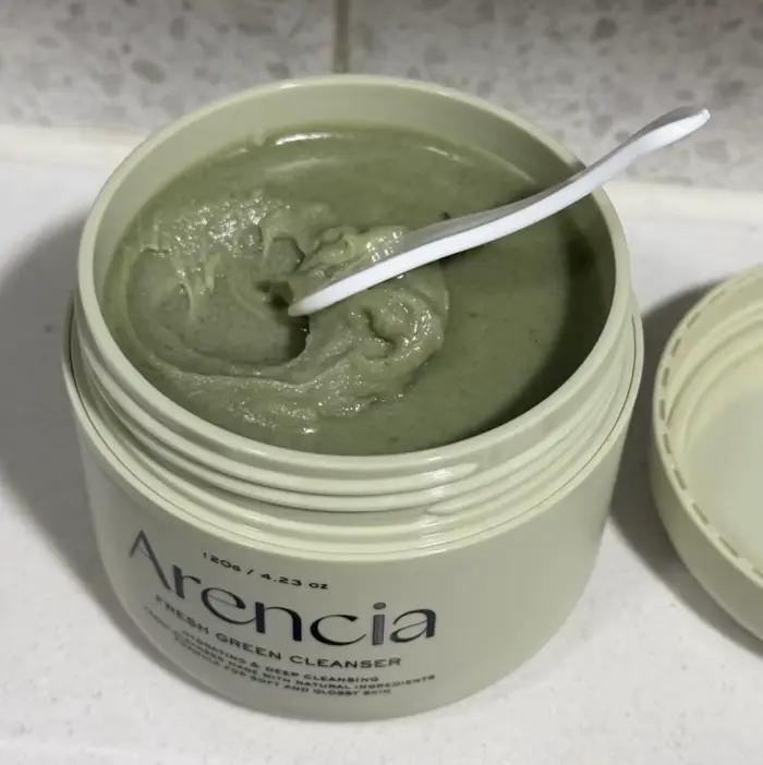 Crème nettoyante mochi au riz vert pour peaux mixtes et grasses nettoyage en profondeur amélioration de l'éclat de la peau occasions quotidiennes et spéciales