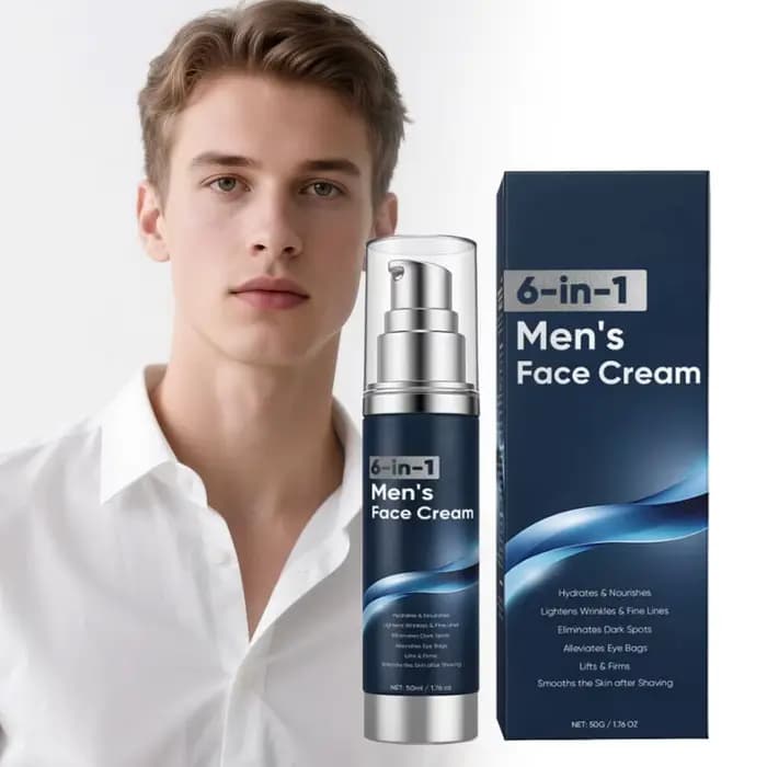 Crème pour le visage 6 en 1 pour hommes