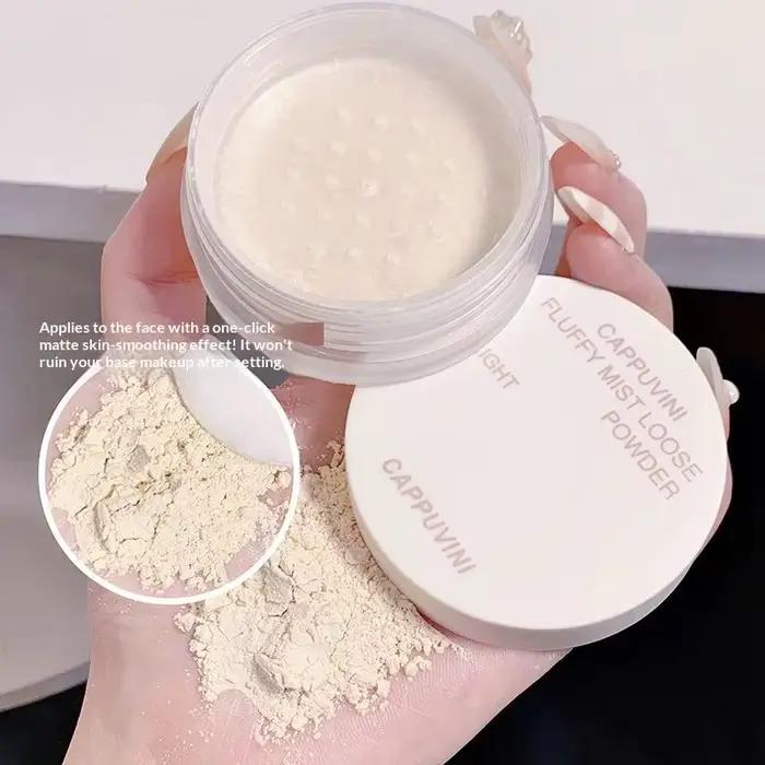 Ensemble de brume de velours poudre de maquillage
