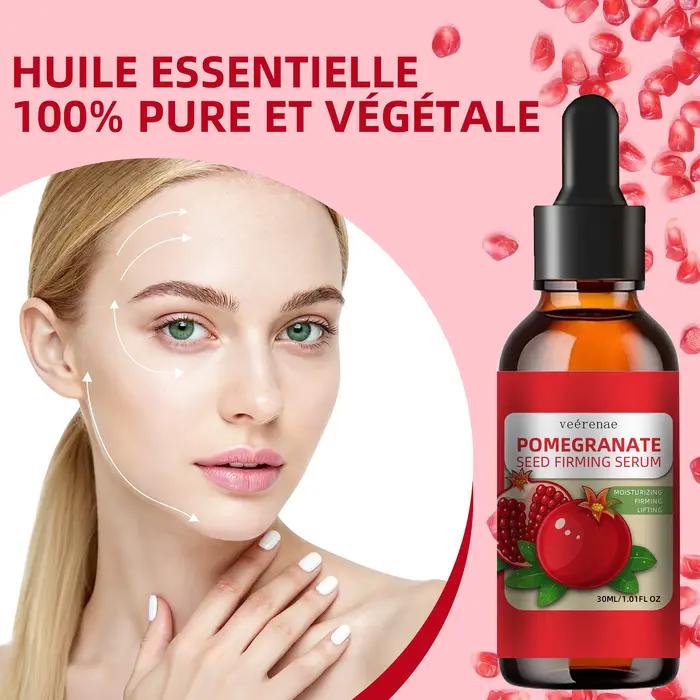 Essence de Grenade Veérenae Sérum Hydratant pour Visage et Cou Pour Tous les Types de Peau Occasions Spéciales Noël Saint Valentin