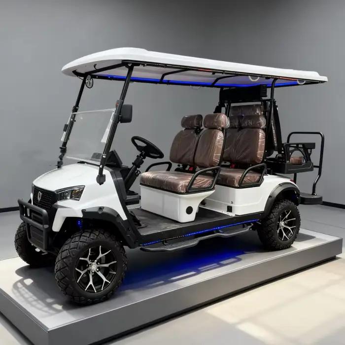 2025 nouveau prix d'ex-usine 2 4 6 8 places 72V véhicule utilitaire électrique tout-terrain chariot de Golf électrique Club voiture voiture de chasse