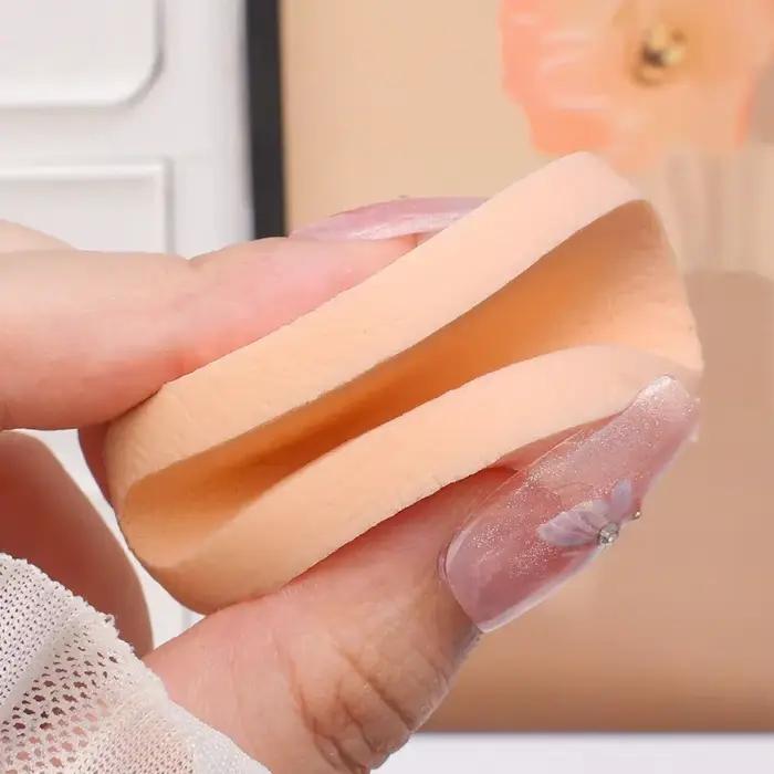 Éponge de poudre de forme ronde pour le visage