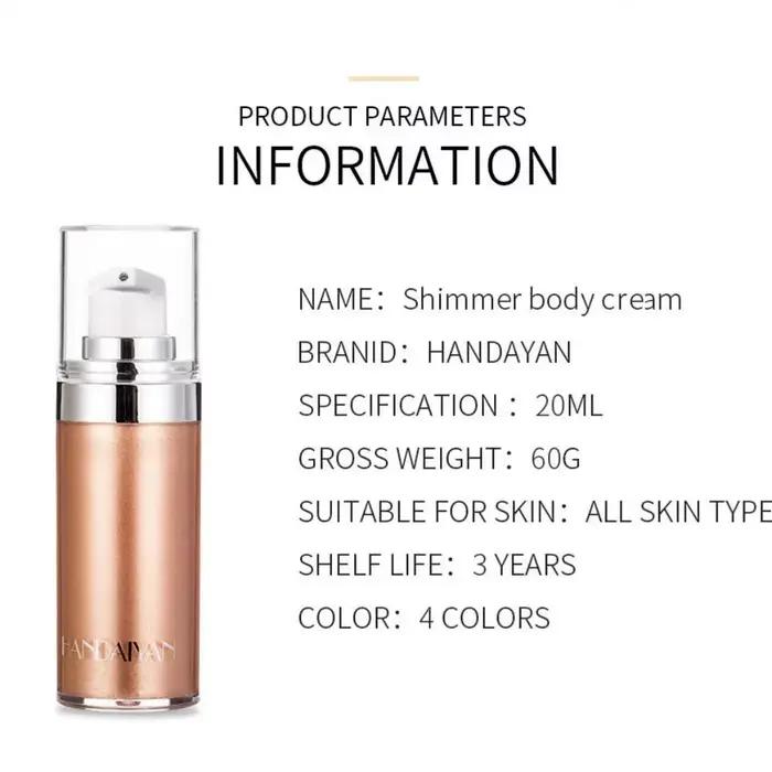 Crème de maquillage surligneur liquide longue durée
