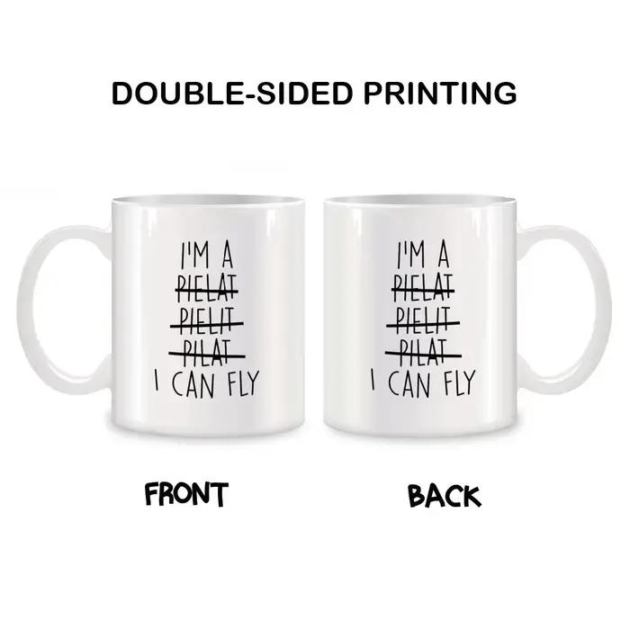 Tasse 'I Can Fly' originale, tasses à bière en céramique, tasses à café amusantes, tasse à thé, vaisselle, cadeau personnalisé, rare, de voyage, mignonne, originale