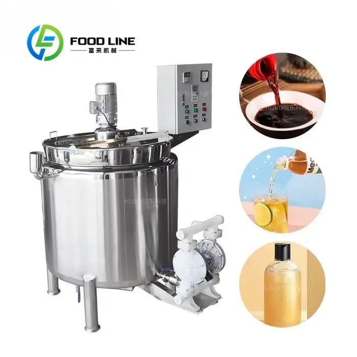 Machine de fabrication de sirop de sucre thermofusible personnalisée de 600 litres, équipement de mélange de molasses de qualité alimentaire, mélangeur industriel en acier inoxydable