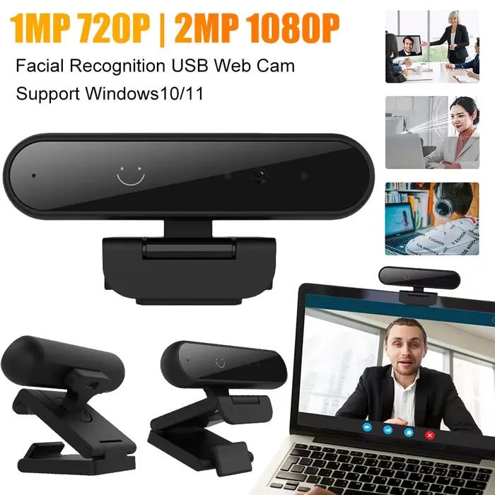 Caméra Web USB C6 pour ordinateur portable, reconnaissance faciale, pour ordinateur Windows 10/11, 1MP 720P/2MP 1080P, webcam Hello Login avec micro