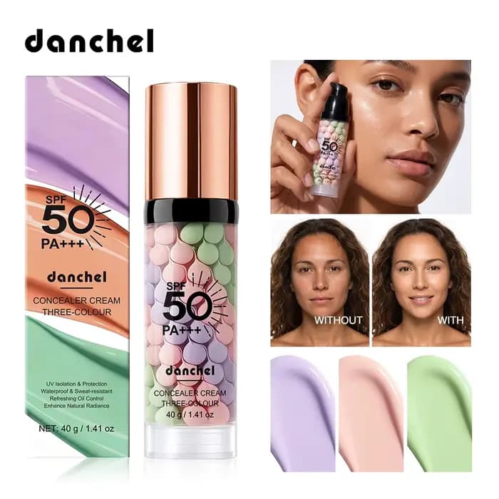 Base de maquillage 3-en-1 SPF 50 correctrice de couleur