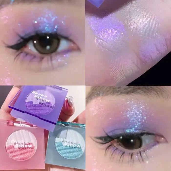 Palette de maquillage caméléon effet brillant Aurora Purple