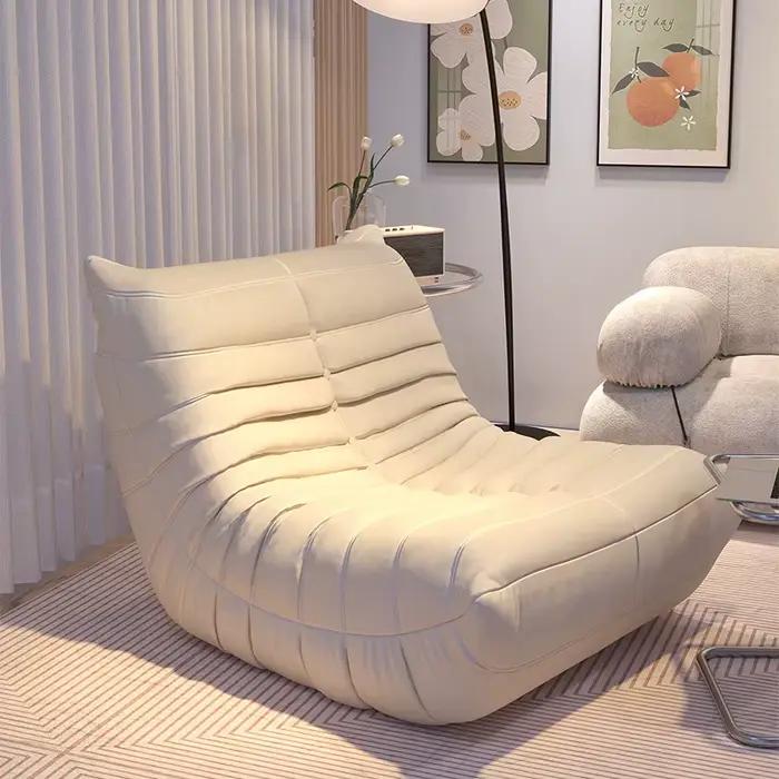 Fauteuil de sol paresseux pour salon, siège individuel en mousse sans accoudoirs, fauteuil de foyer, pouf, chaise d'appoint douce pour chambre à coucher