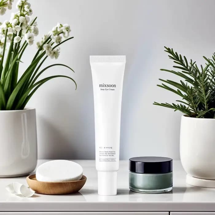 Crème raffermissante pour les yeux au soja