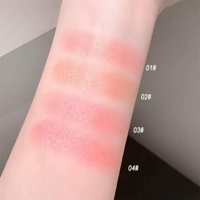 Poudre de blush rose gaufrée