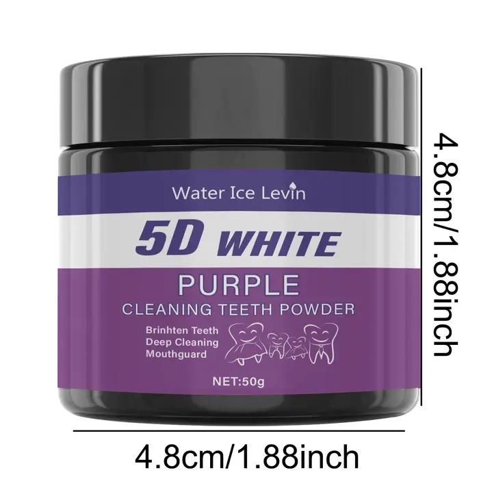 Poudre nettoyante pour les dents violette - Sans sulfate