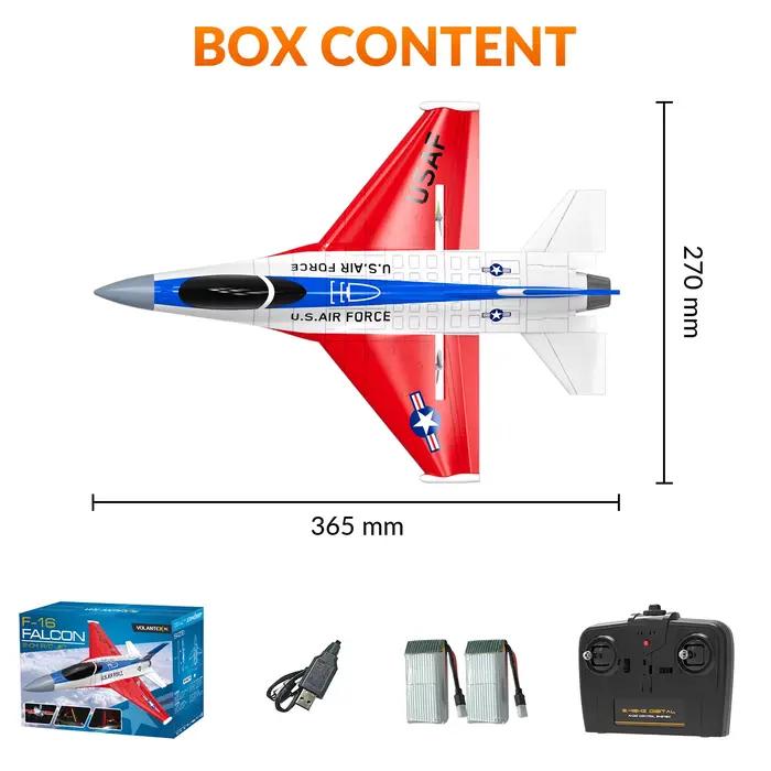Avion de html F16 Falcon 2.4G 2CH RC avec Lumières Cool, Jouets en Mousse, Cadeaux pour Garçons