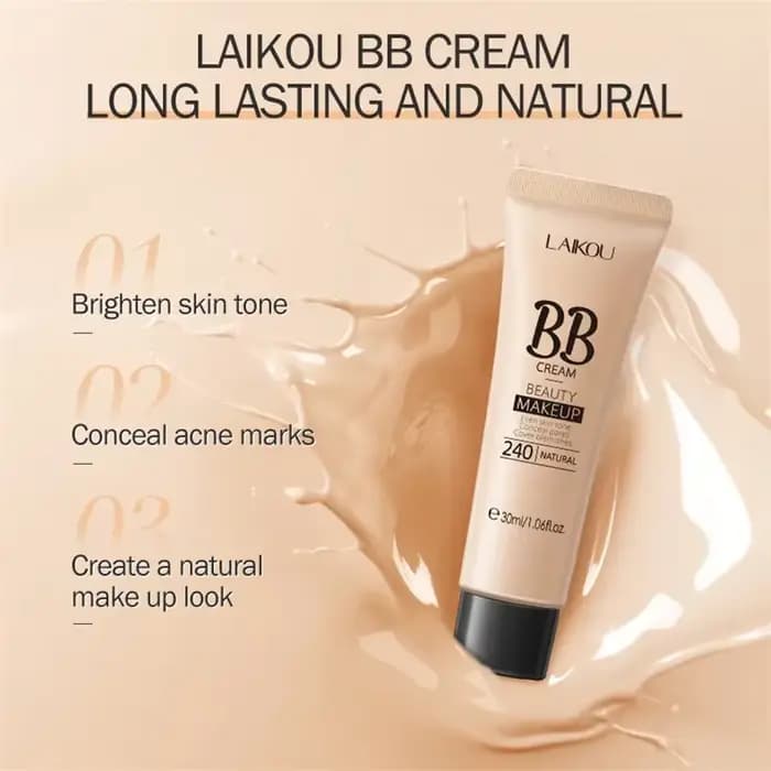 BB crème Base maquillage longue durée imperméable éclaircir le teint de la peau couverture imperfections 30ml