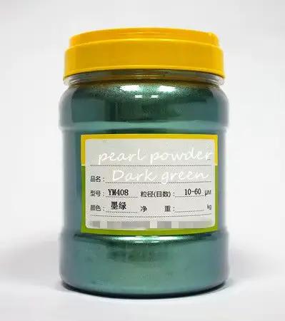 Pigment nacré polyvalent vert foncé, poudre de mica/perle violette pour le maquillage 500 g/lot, poudre de mica pour fard à paupières et ongles