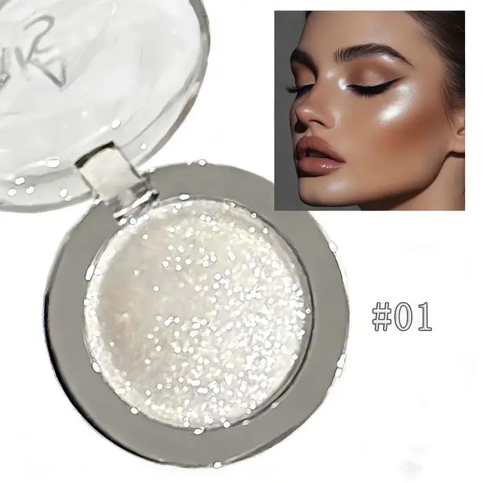 Kakashow Crème illuminatrice scintillante, paillettes délicates, longue tenue, éclaircit les yeux et le visage, cadeaux de la Saint-Valentin