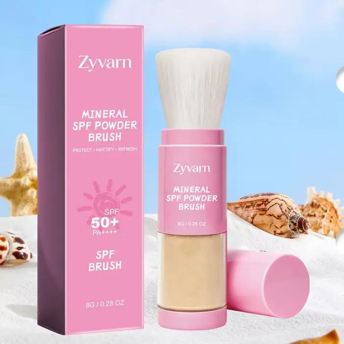 Poudre solaire minérale SPF50+ avec pinceau