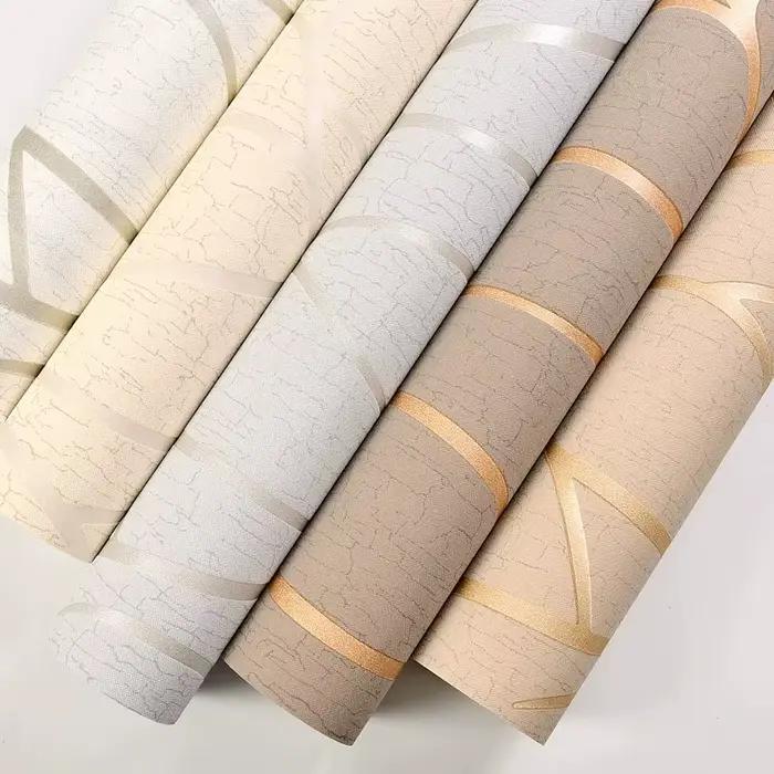 Papier peint de fond pour salon de 53 cm, décoration murale, autocollant mural pour chambre à coucher, papier peint de style européen résistant à l'humidité