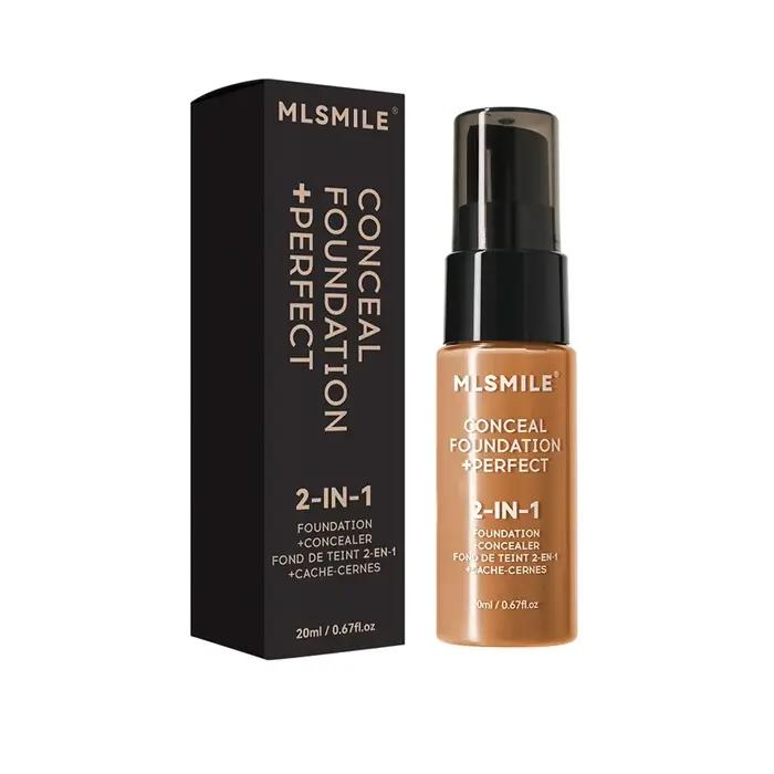 Fond de teint liquide matifiant couvrance totale velours longue tenue maquillage quotidien du visage résistant à l'eau transpiration occasions spéciales à offrir six teintes disponibles