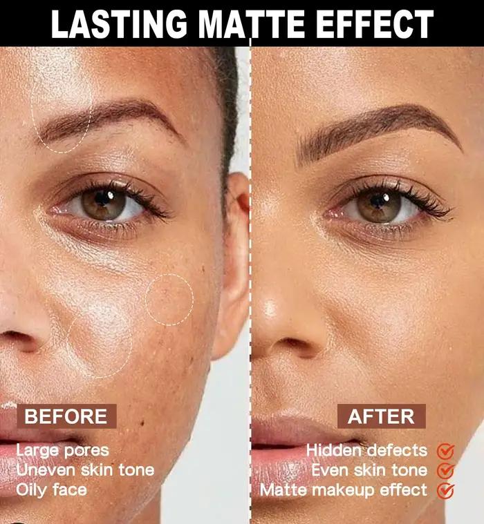 Poudre mate rayonnante avec 8 nuances