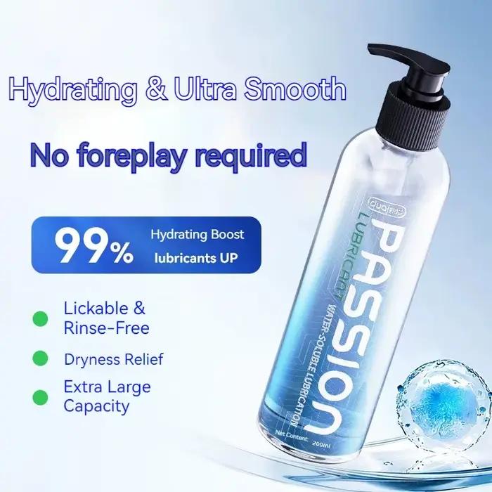 Lubrifiant à base d'eau pour couples, 200 ml, pour le plaisir anal, hydratant vaginal pour femmes, améliore la sécheresse, produits sexuels pour adultes