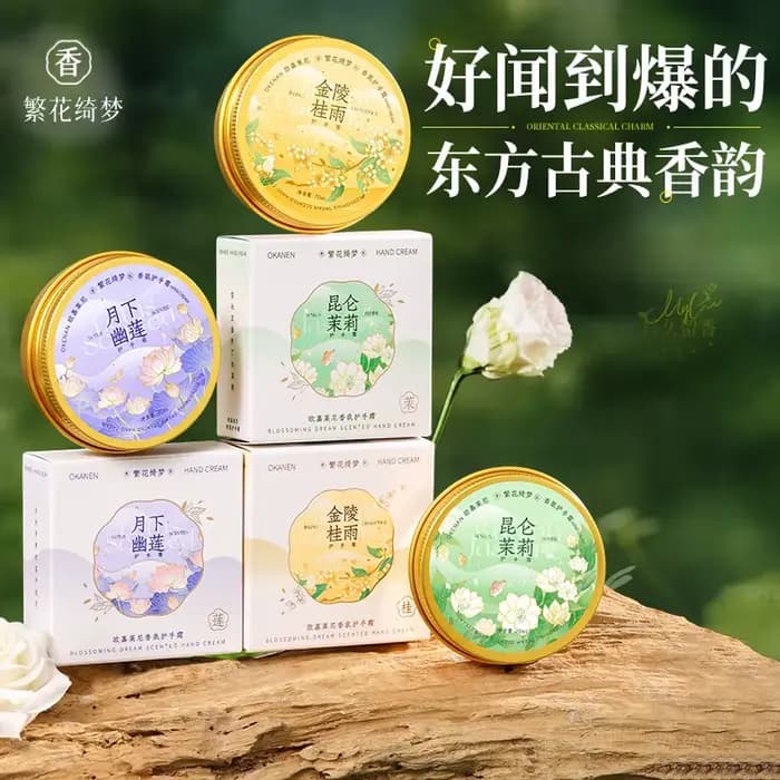 Crème pour les mains avec parfum floral