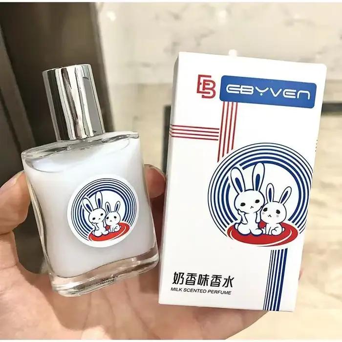 Parfum de bonbons au lait de lapin blanc, vitalité chaude naturelle, parfum de lait confiant, Irrésistible, parfum de lait unisexe, parfum de charme