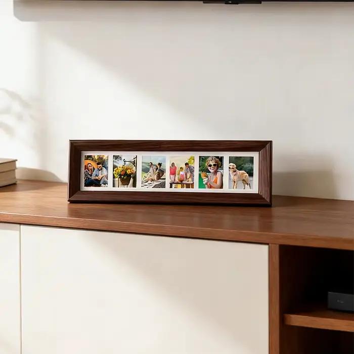 Cadre photo de 3 pouces, cadre d'affichage pour 6 photos, style rétro minimaliste, décoration d'intérieur, ornement pour souvenirs, photos de récompenses